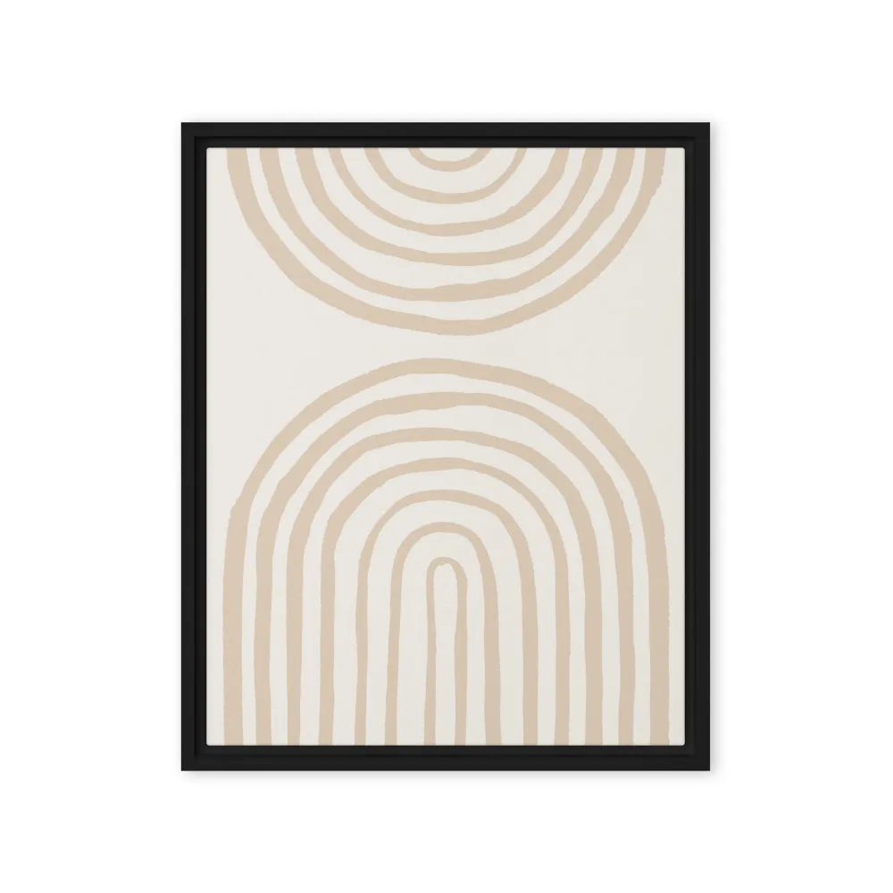 Lienzo - Arcos en espiral beige Kuratoren von artlia