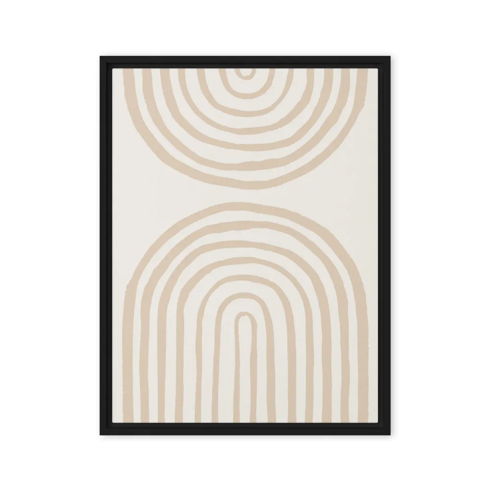 Lienzo - Arcos en espiral beige Kuratoren von artlia