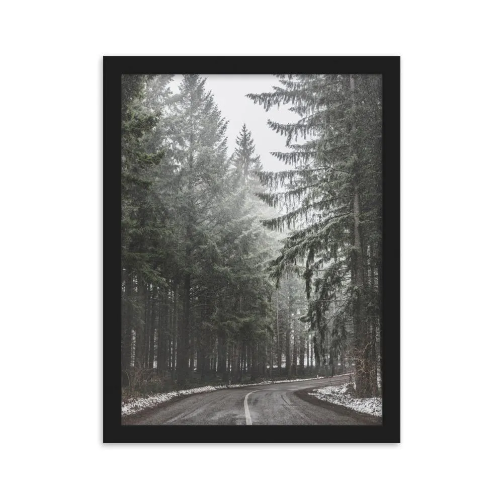 Paisaje nevado 6 - Póster en marco Negro Kuratoren von artlia