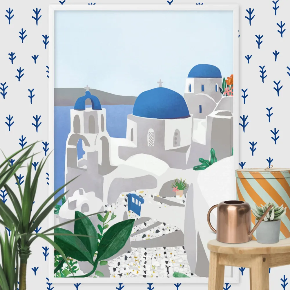 Póster - Santorini Kuratoren von artlia