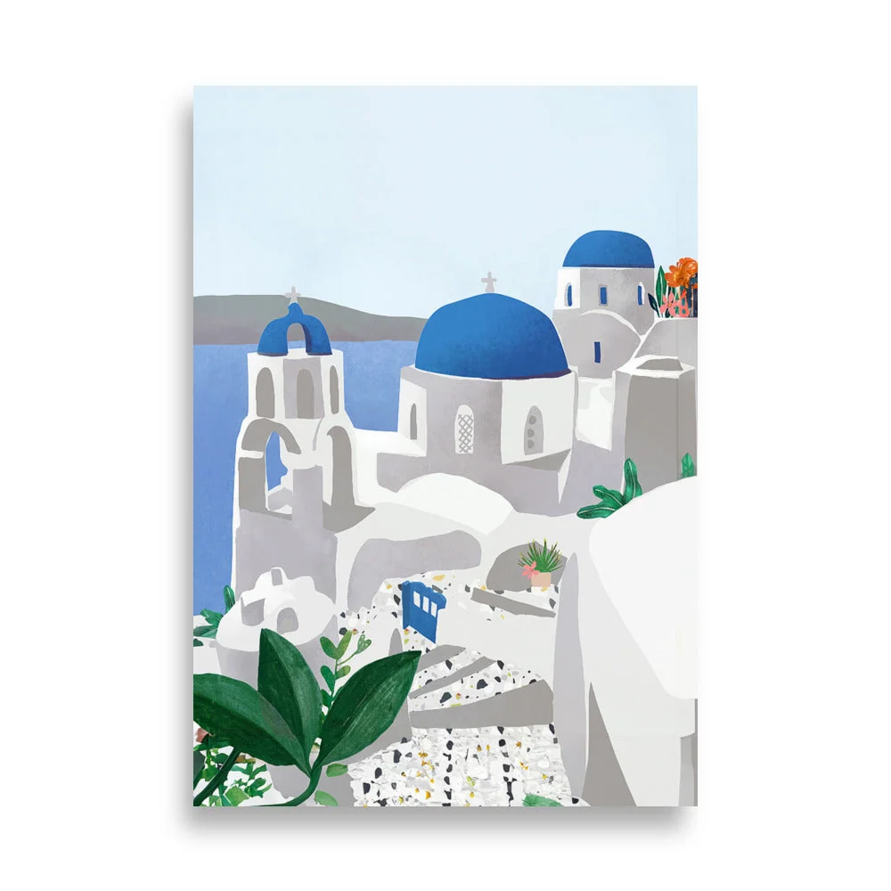 Póster - Santorini Kuratoren von artlia