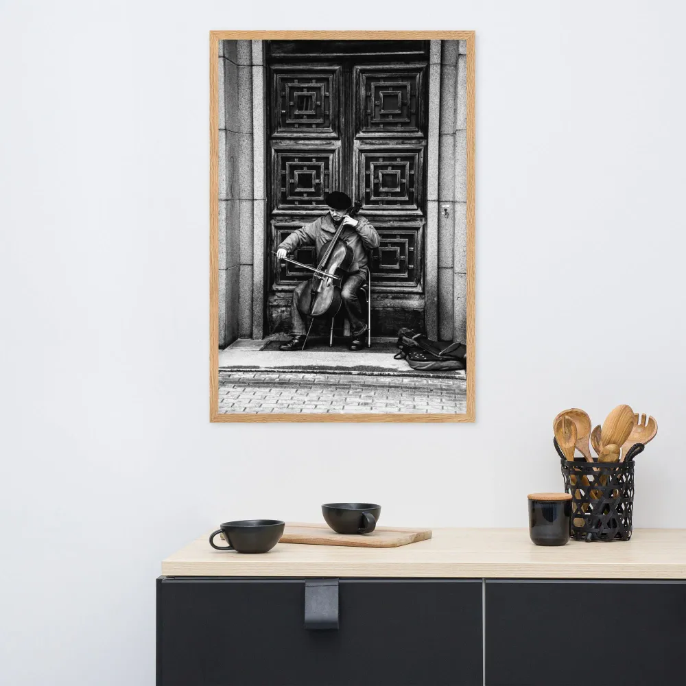 Póster - Un violonchelista en la calle Kuratoren von artlia