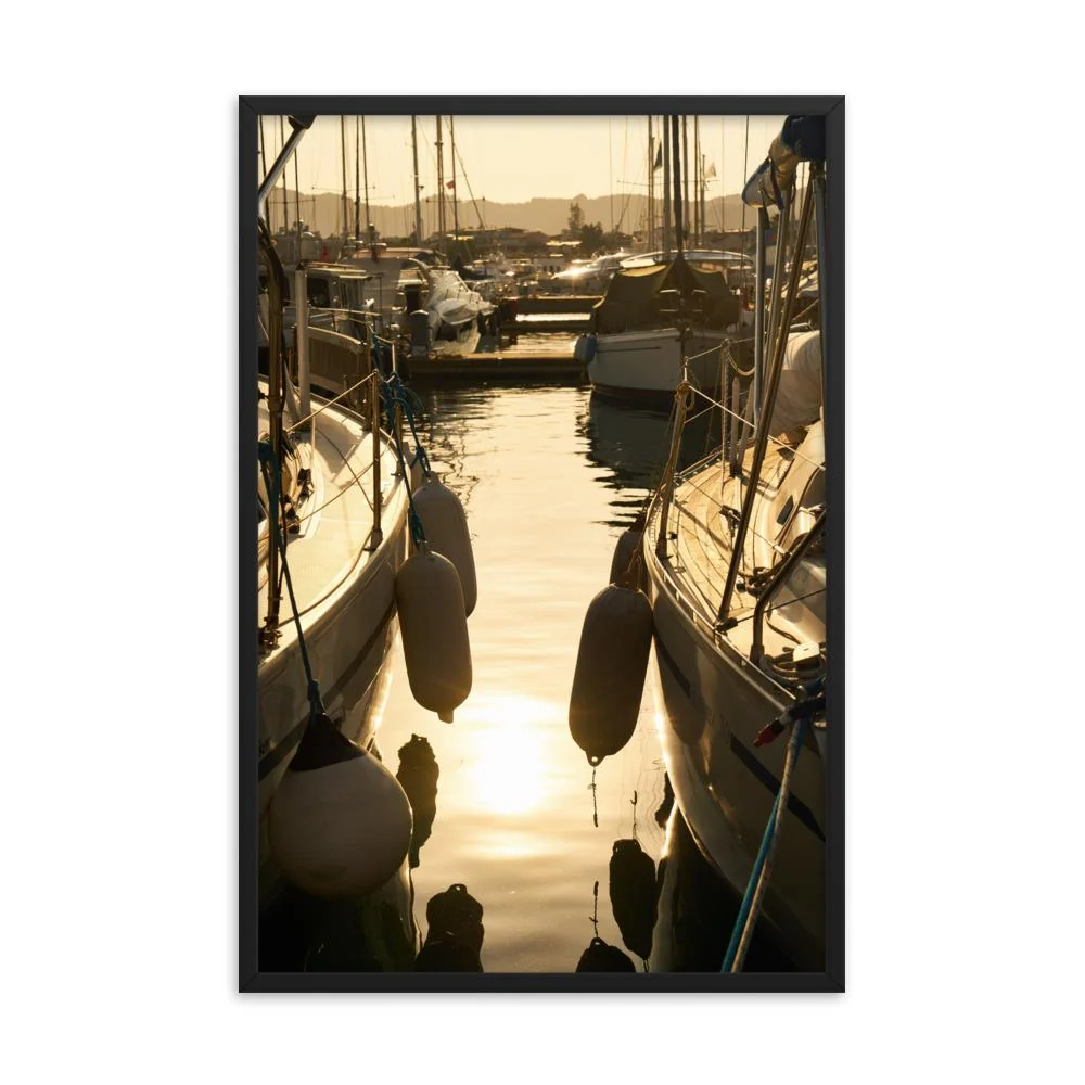 una tarde de verano - cartel en el marco Negro Kuratoren von artlia