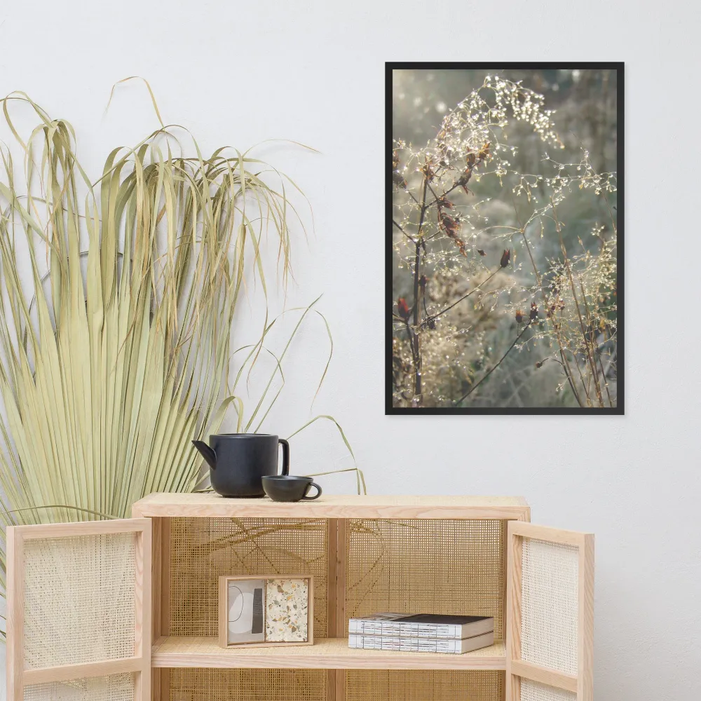 Winter Dews - Póster en marco Negro Kuratoren von artlia