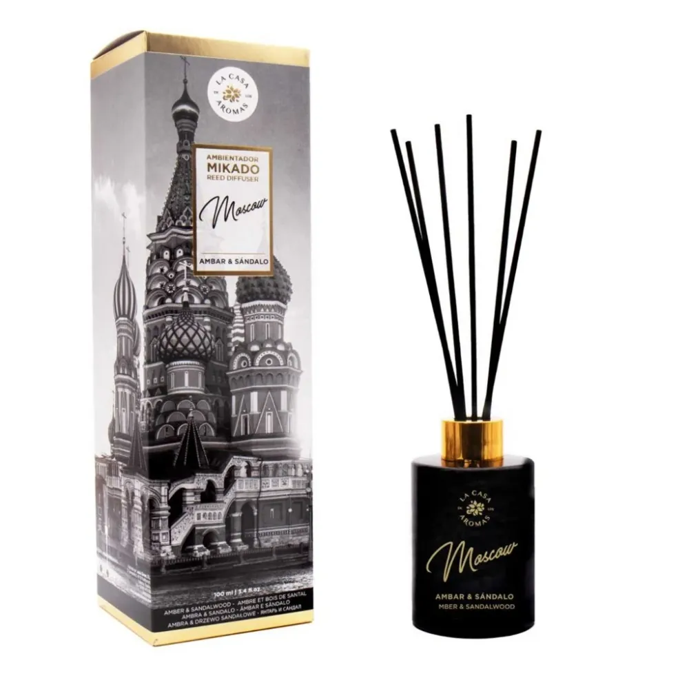 Ambientador Mikado Travel Moscow 100ml. Más cómodo y seguro que las velas. Ambientador hogar, casa, habitación. Aroma amba...