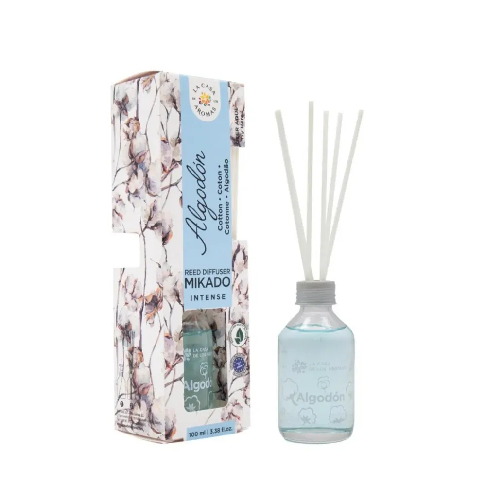 Ambientador Intense algodón 100ml. Más cómodo y seguro que las velas. Ambientador hogar, casa, habitación. Mikado La Casa...