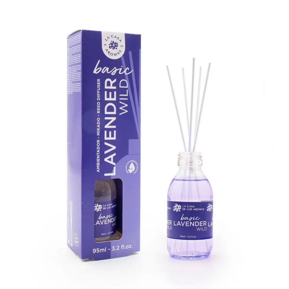 Ambientador intenso basic lavanda 95ml. Más cómodo y seguro que las velas. Ambientador hogar, casa, habitación. Mikado La...