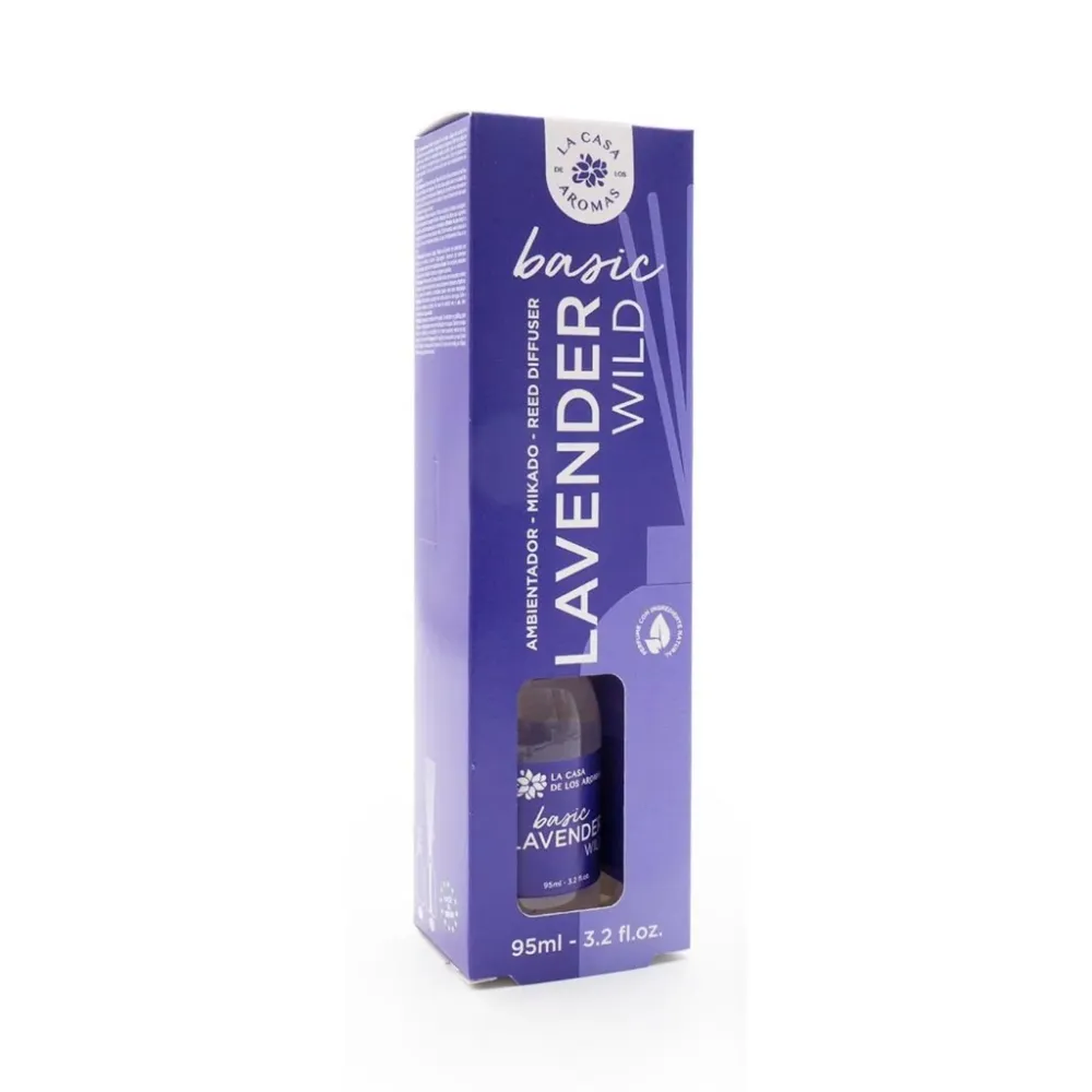 Ambientador intenso basic lavanda 95ml. Más cómodo y seguro que las velas. Ambientador hogar, casa, habitación. Mikado La...