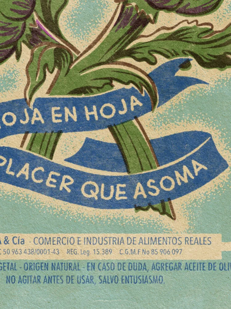 Lámina Alcachofas Cardona La Mumina