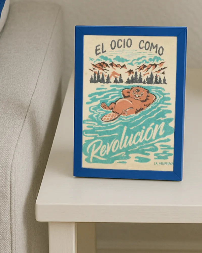 Lámina El ocio como Revolución - Castor La Mumina
