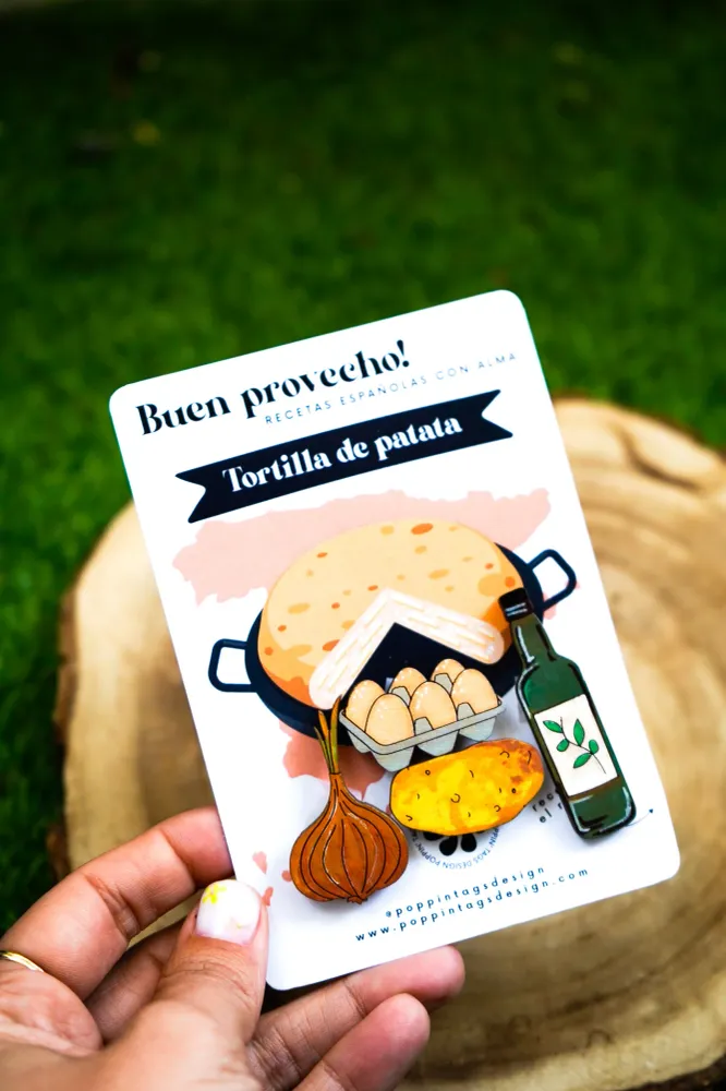Recetas de imanes: Tortilla de patatas La Vecina Compras