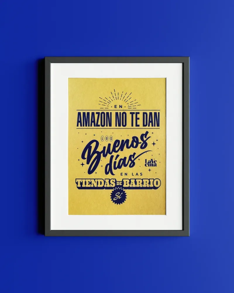 Lámina Buenos días Amazon La Vecina