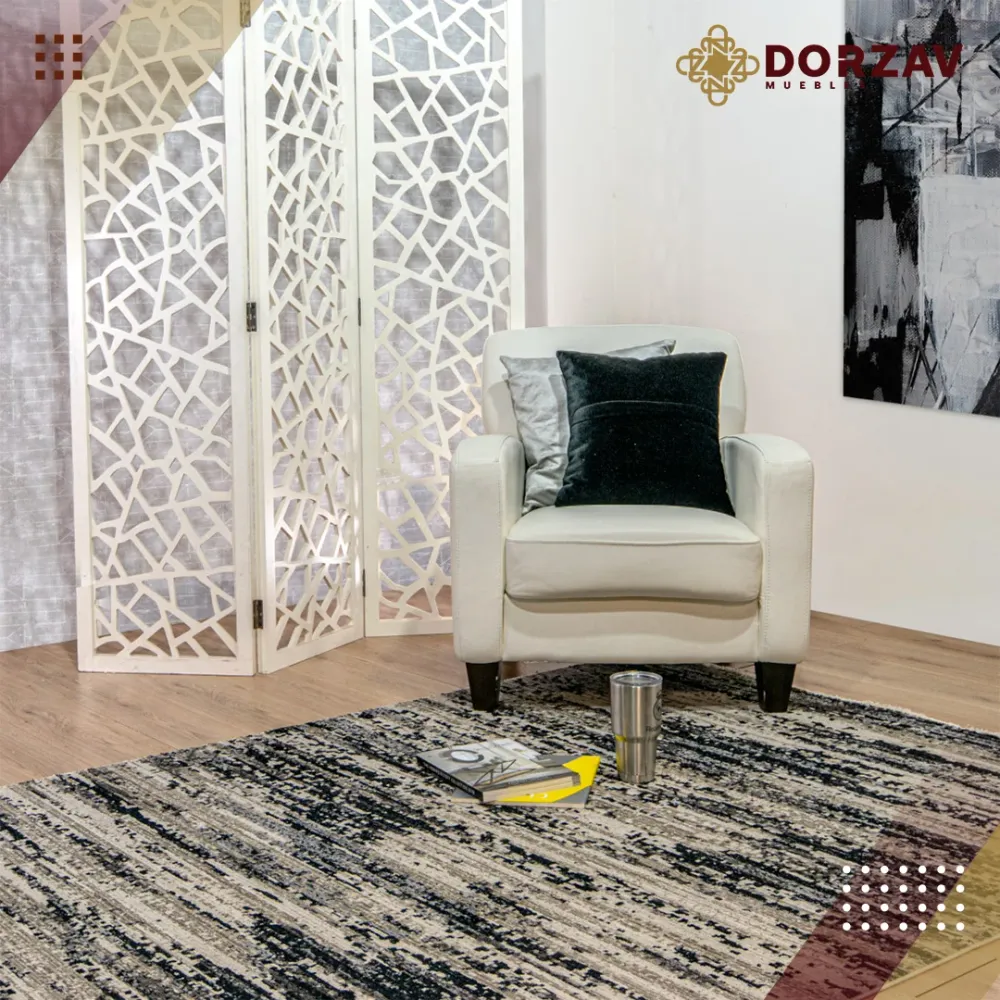 Tapete Decorativo Alaya T2148 Gris / Crema – Abstracto · Interior 240x330cm LAVIN