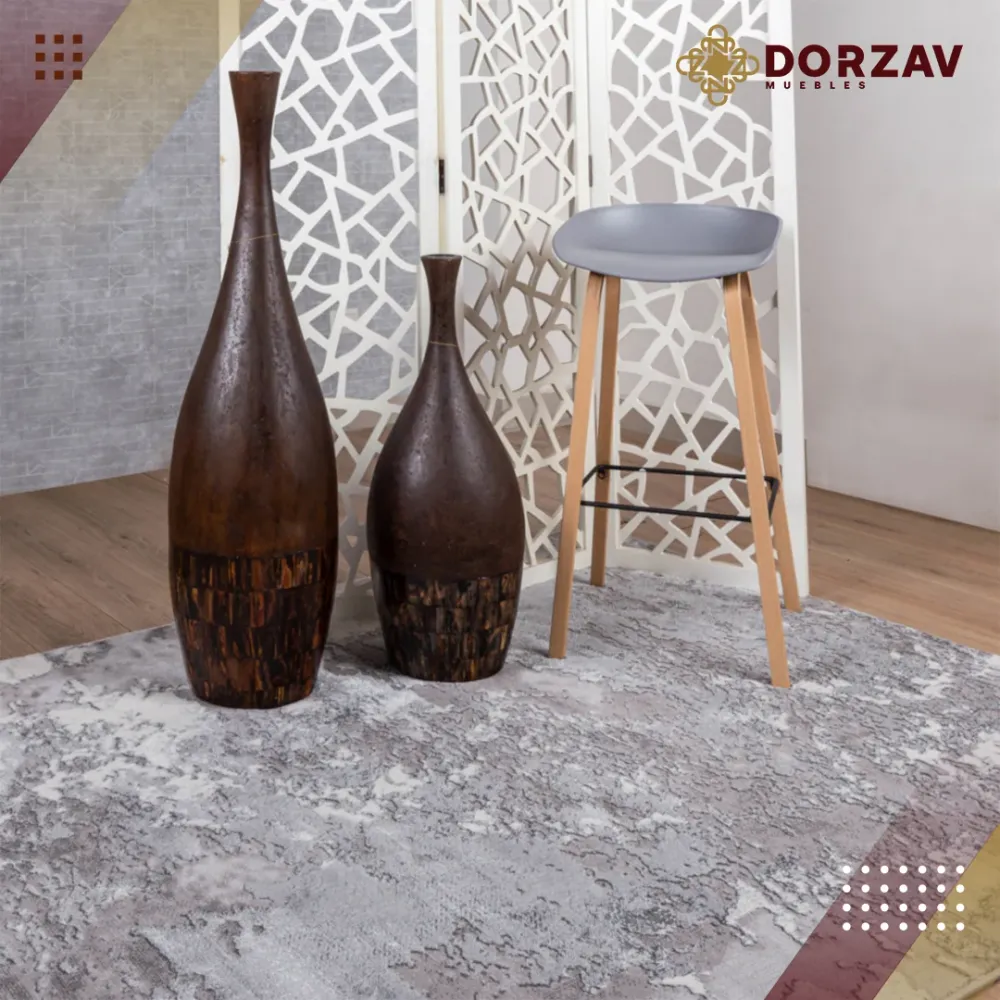 Tapete Decorativo Ayda T9017 Gris / Plata – Abstracto · Interior 60x90cm LAVIN