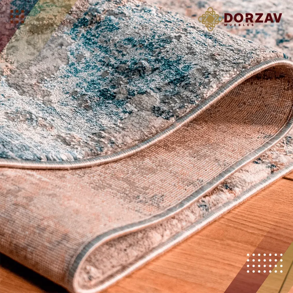 Tapete Decorativo Darica T2162 Gris Turquesa Rosa – Abstracto · Interior 60x90cm LAVIN