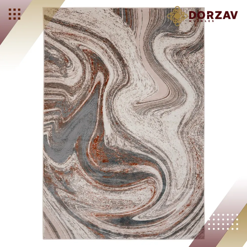 Tapete Decorativo Elif U6030 Crema / Taupe – Abstracto · Interior 60x90cm LAVIN