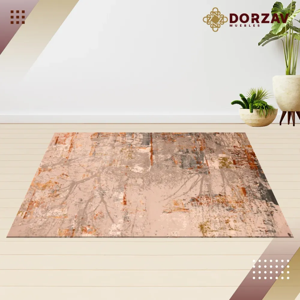 Tapete Decorativo Eymen T2207 Crema / Oro – Abstracto · Interior 60x90cm LAVIN