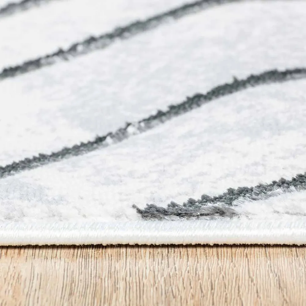 Tapete Decorativo Fatima T2326 Gris / Crema – Geométrico · Interior 60x90cm LAVIN