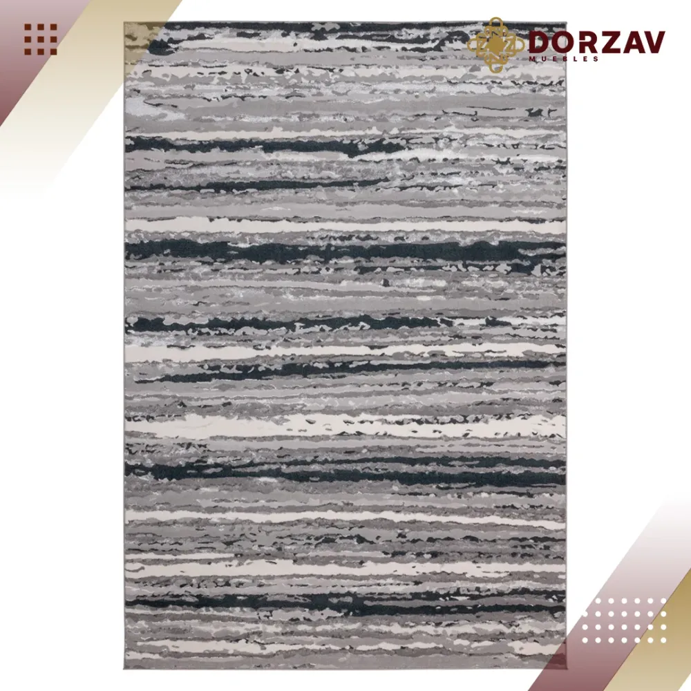 Tapete Decorativo Jasmine U5015 Gris / Oro – Abstracto · Interior 60x90cm LAVIN