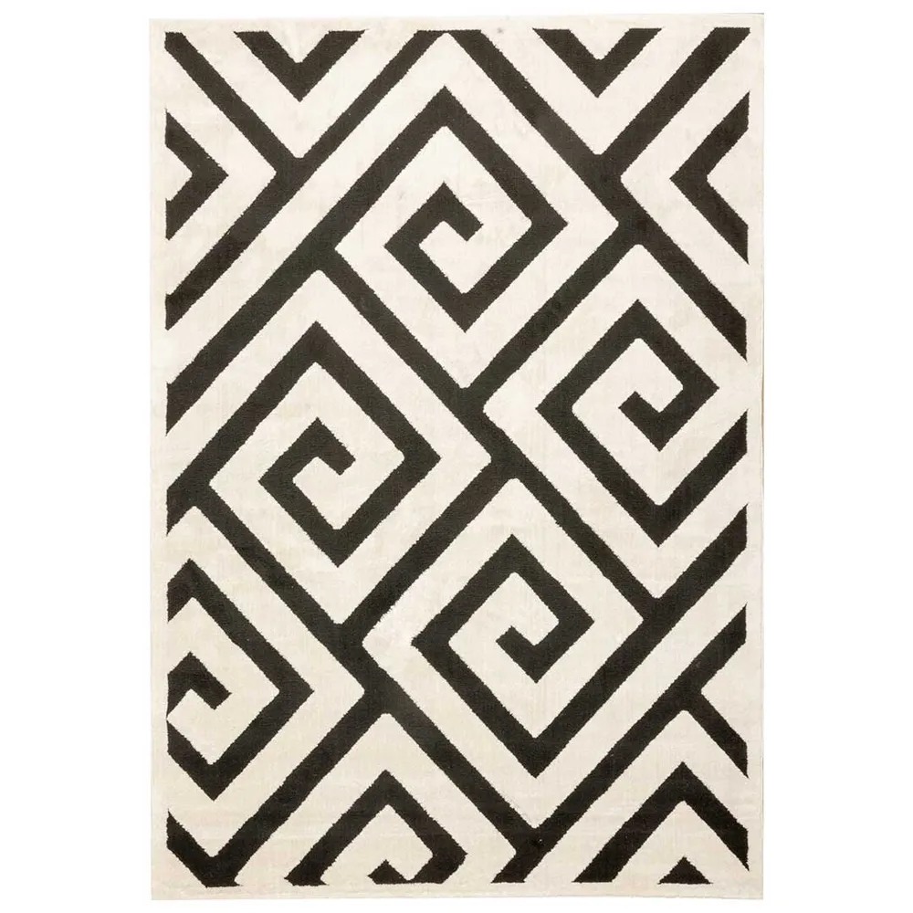 Tapete Decorativo Optica T9042 Crema / Negro – Geométrico · Interior 60x90cm LAVIN