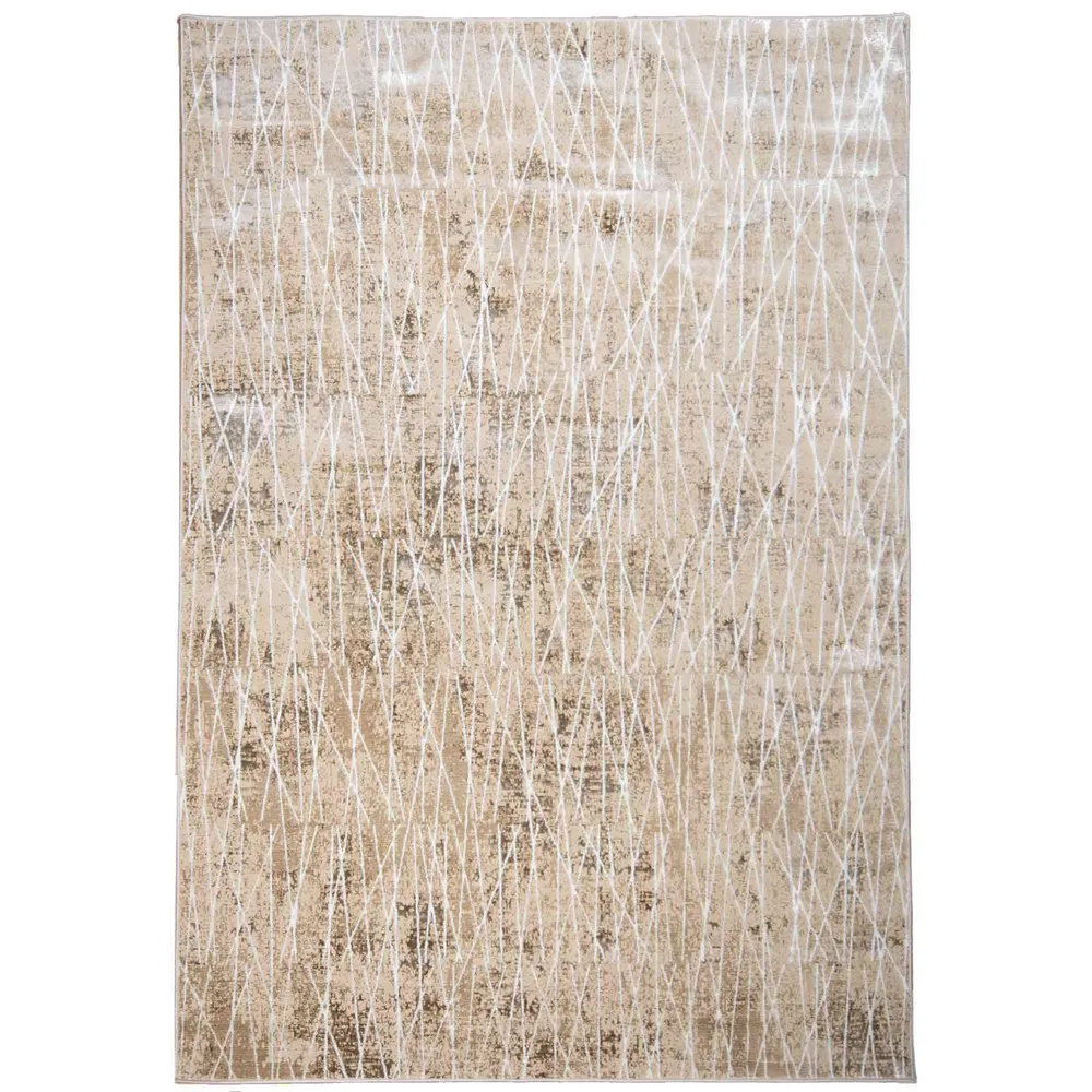 Tapete Decorativo Rienz U7029 Beige / Plata – Abstracto · Interior 160x230cm LAVIN