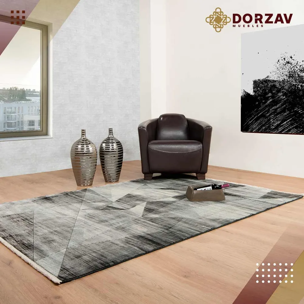 Tapete Decorativo Scala T2240 Gris / Gris – Geométrico · Interior 160x230cm LAVIN