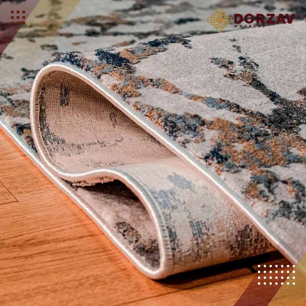 Tapete Decorativo Side T2055 Gris Claro / Azul – Abstracto · Interior 60x90cm LAVIN