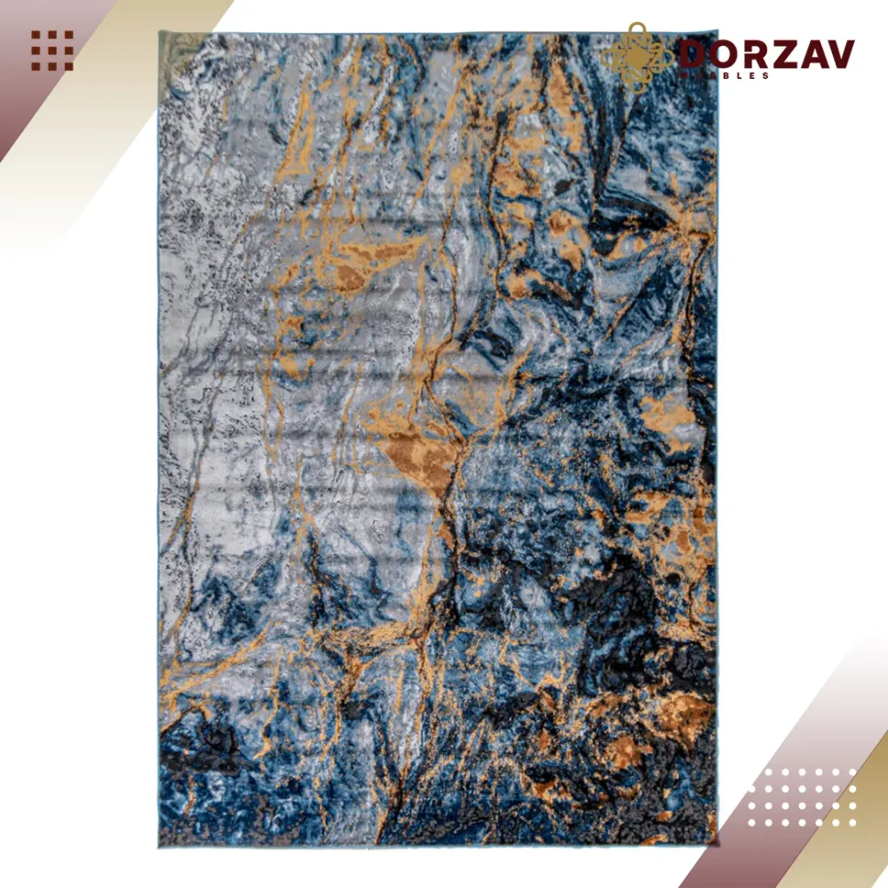 Tapete Decorativo Sirit T5127 Azul / Oro – Abstracto · Interior 240x330cm LAVIN
