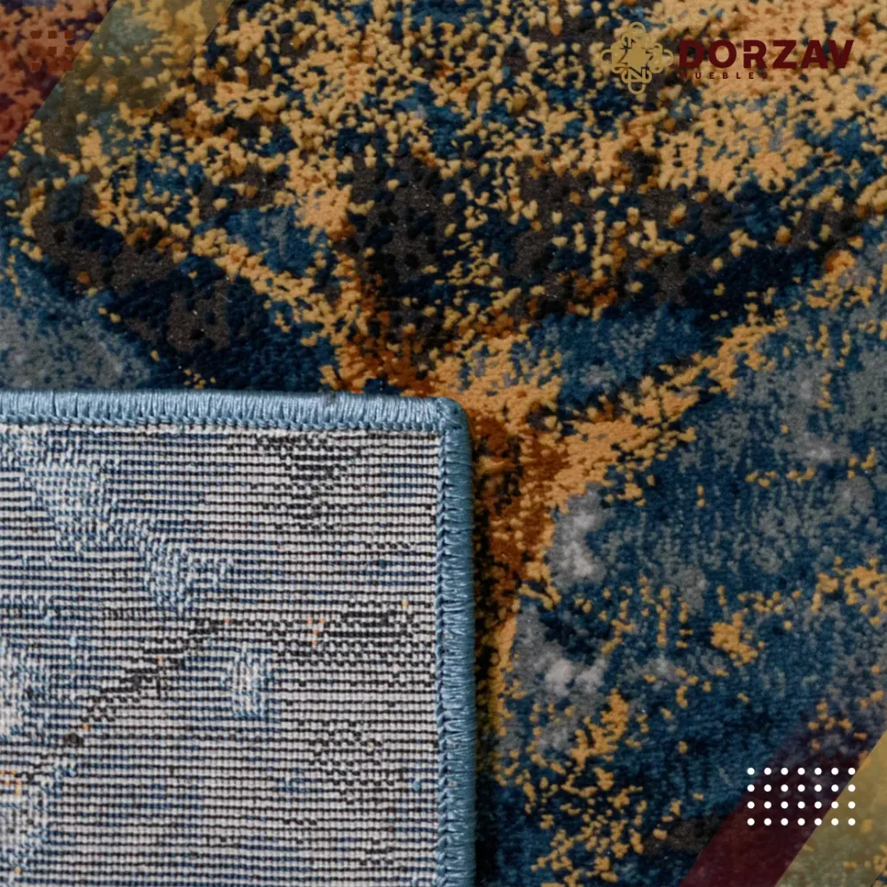 Tapete Decorativo Sirit T5127 Azul / Oro – Abstracto · Interior 240x330cm LAVIN