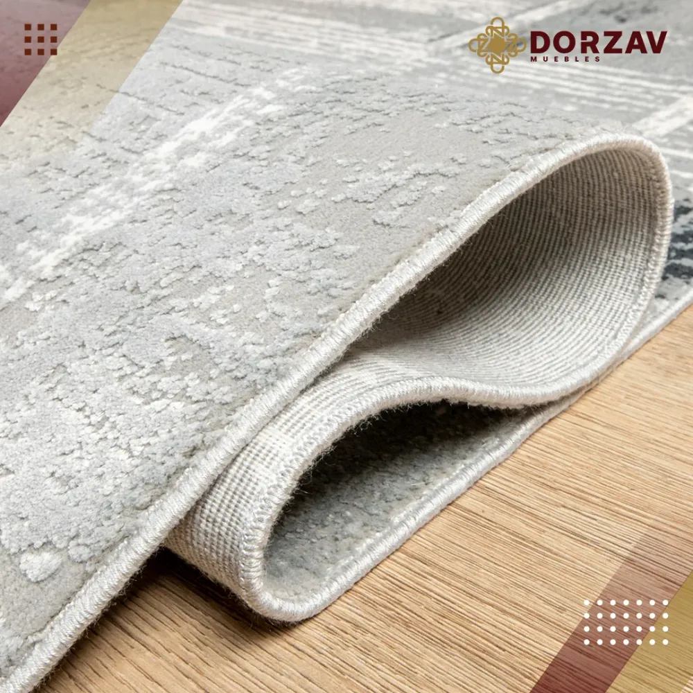 Tapete Decorativo Yasar U2051 Gris / Gris – Abstracto · Interior 60x90cm LAVIN