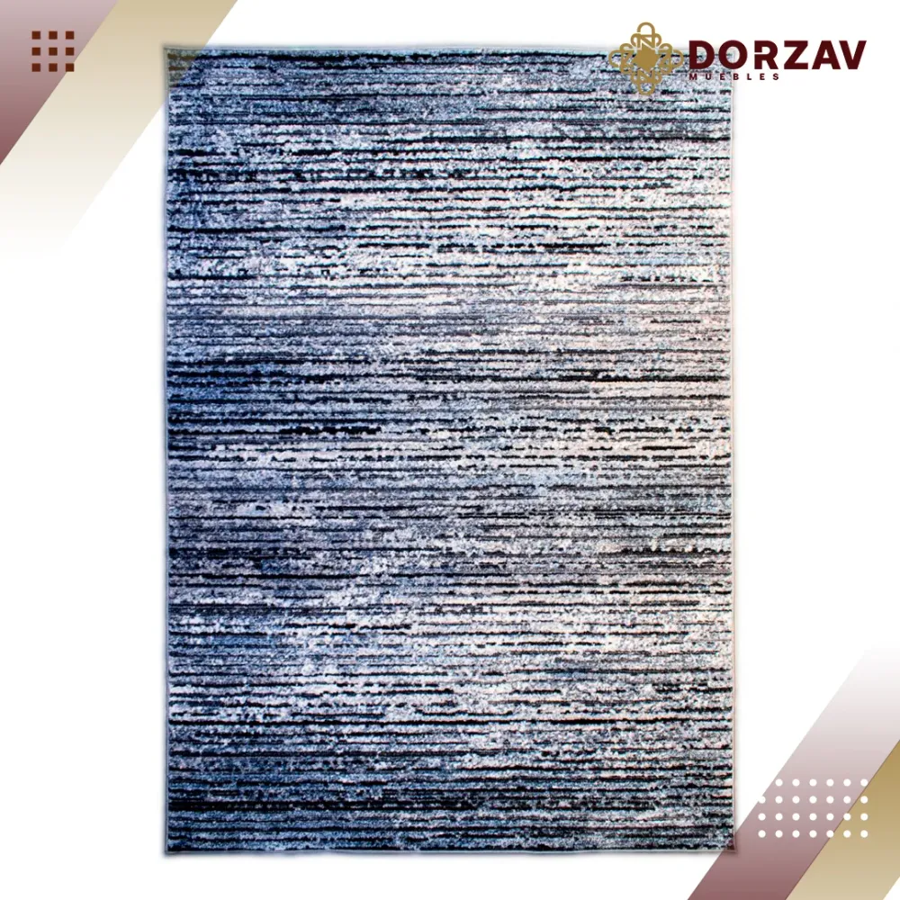 Tapete Decorativo Yenice T7009 Gris / Azul – Abstracto · Interior 160x230cm LAVIN