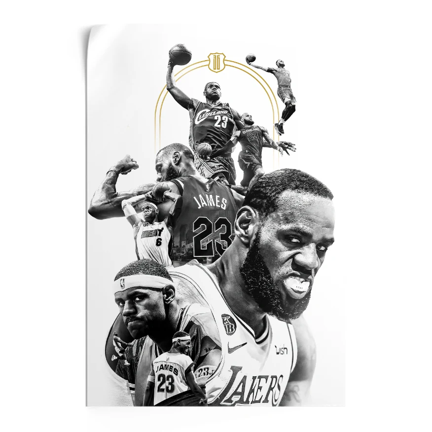 LeBron James Collage Poster