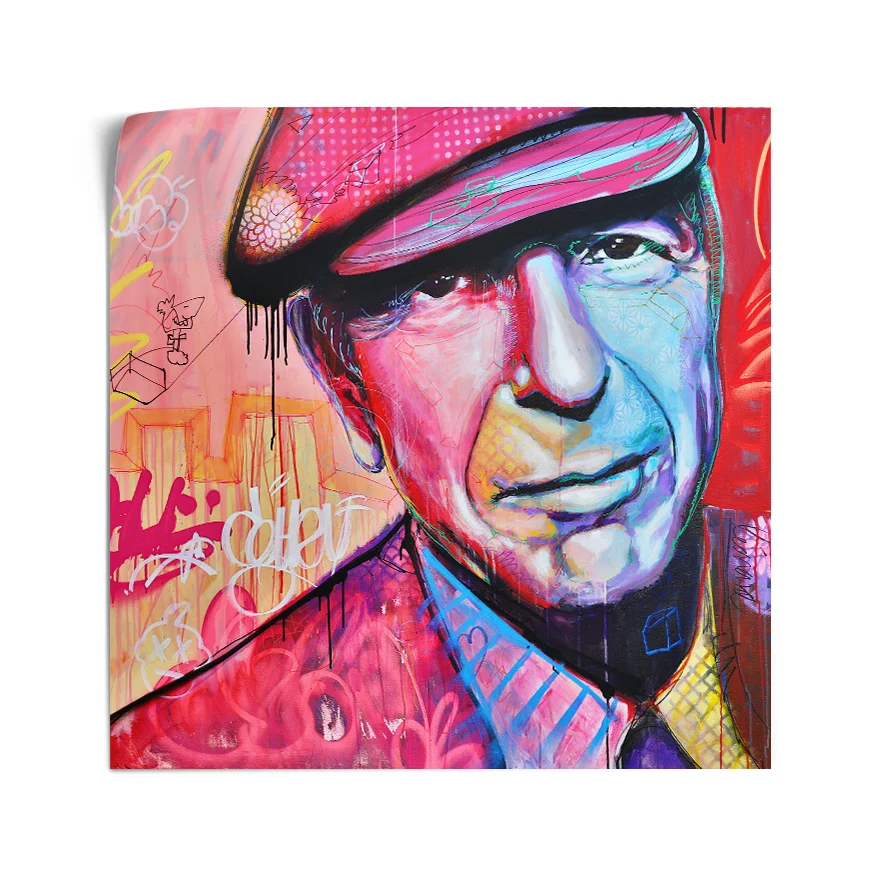 Leonard Cohen Poster