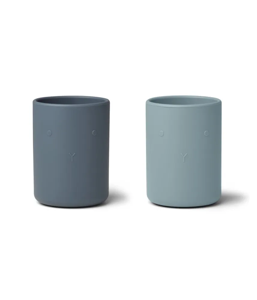 Juego De 2 Tazas Ethan - Mezcla Azul Les Archives - Liewood