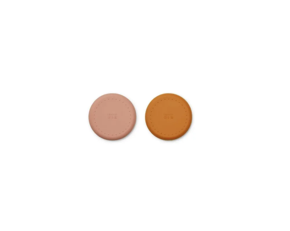 Plato infantil dos en uno - Pack de 2 Gordon - Cat Dark Rose/Mustard Mix Les Archives - Liewood
