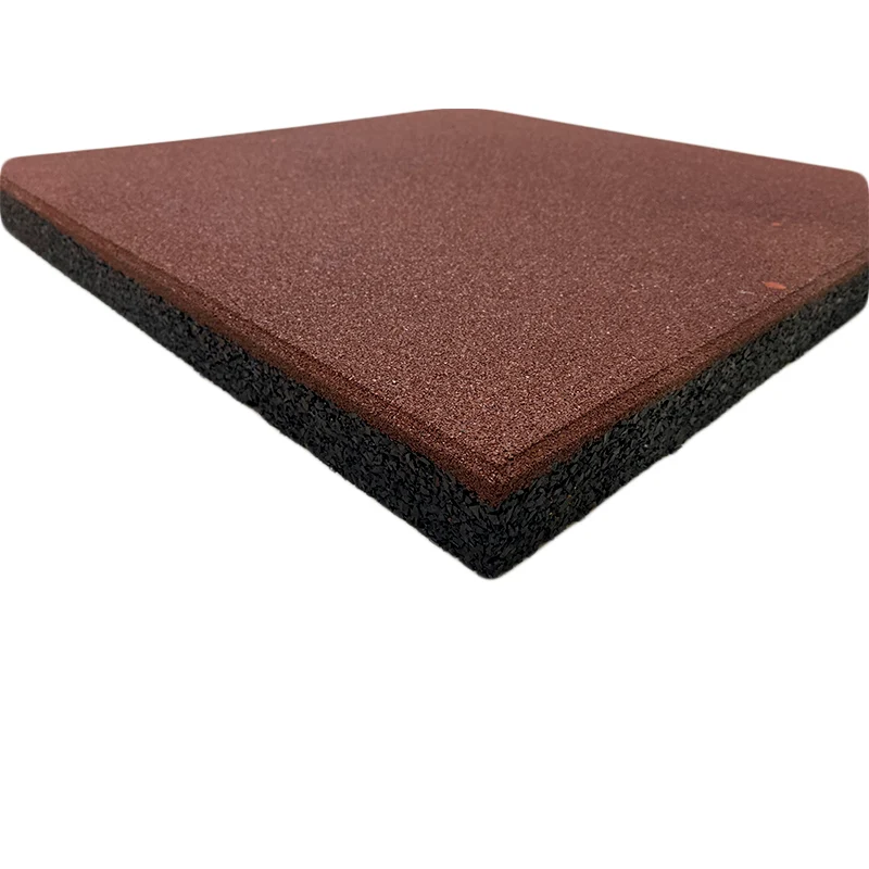 Loseta Caucho Tipo Huevo Lestare 500X500X50 Mm Roja