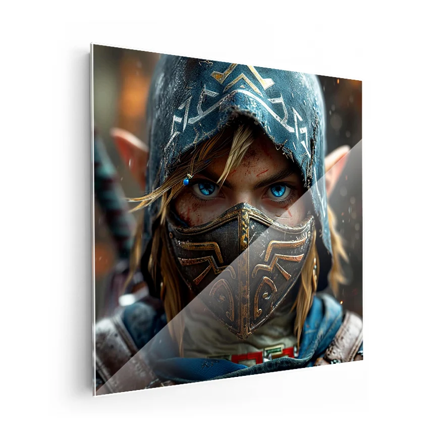 Link Con Máscara Poster