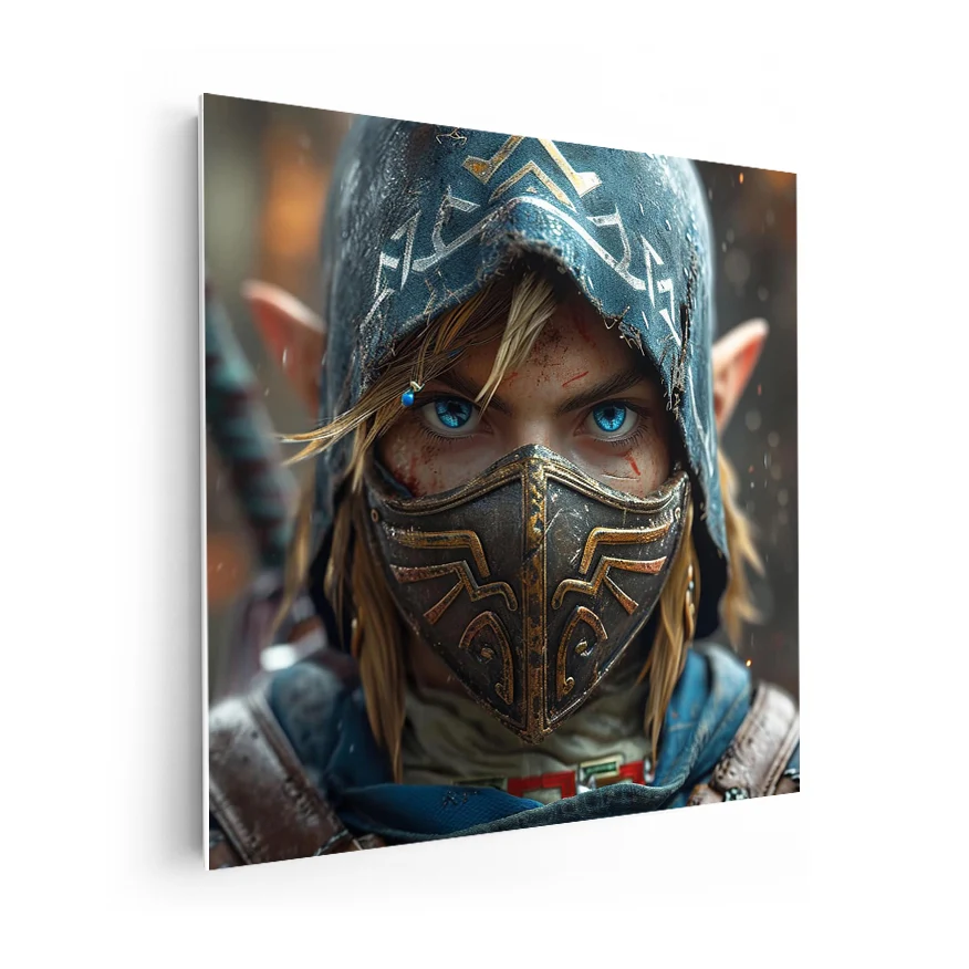 Link Con Máscara Poster