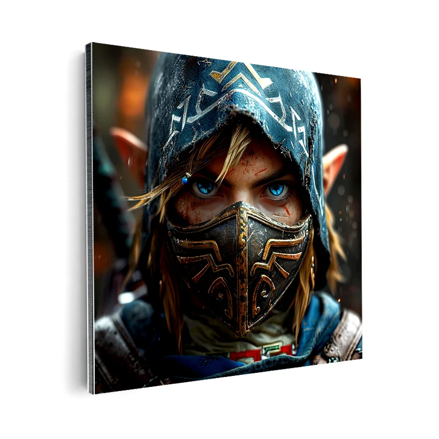 Link Con Máscara Poster
