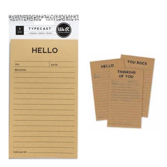NOTAS HELLO AMERICAN CRAFT LIQUIDADORA MANUALIDADES-LIQUICRAFT