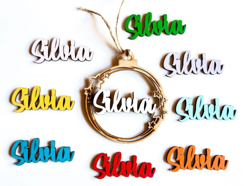 BOLA ESTRELLITAS MADERA NOMBRE COLORES LITTLE DREAMS
