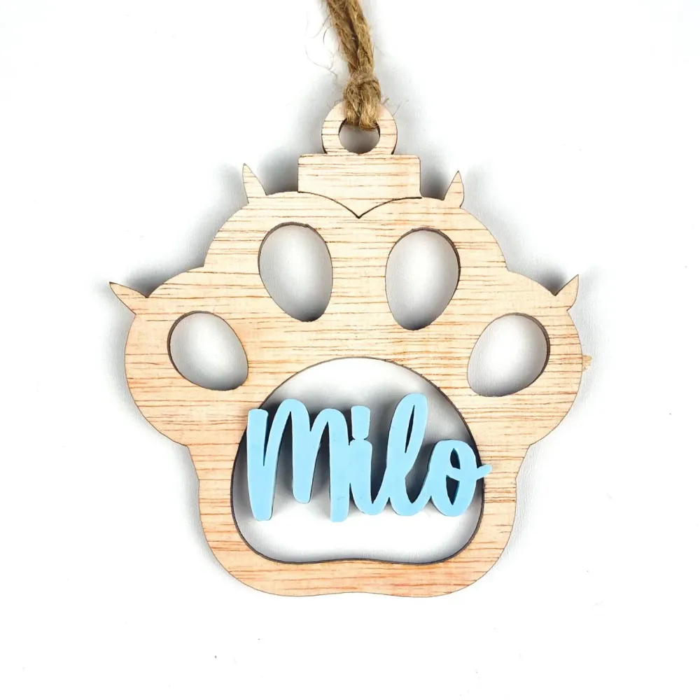 BOLA HUELLA GATO MADERA CLARITA NOMBRE COLORES LITTLE DREAMS