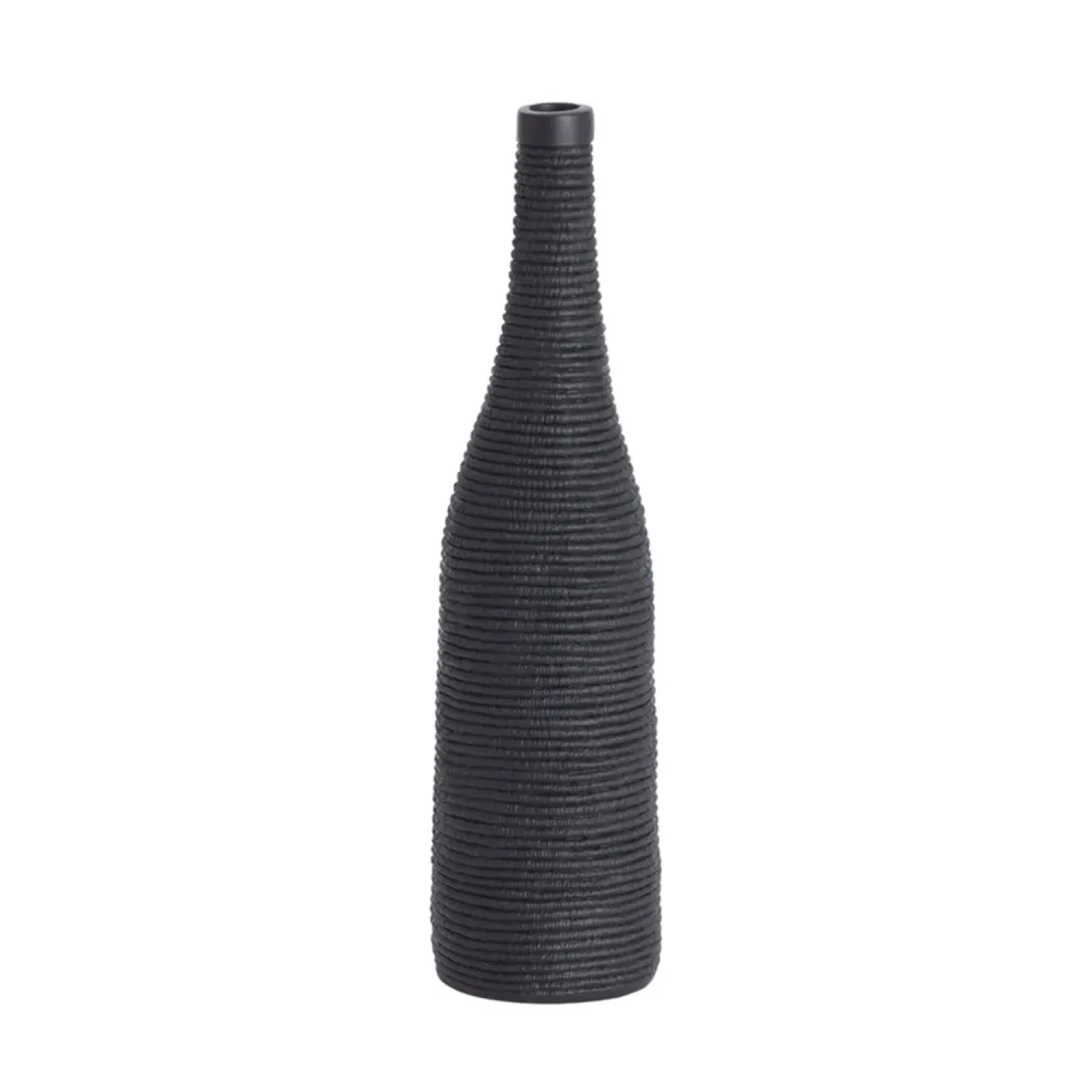 Jarrón Pointelle Tall Negro