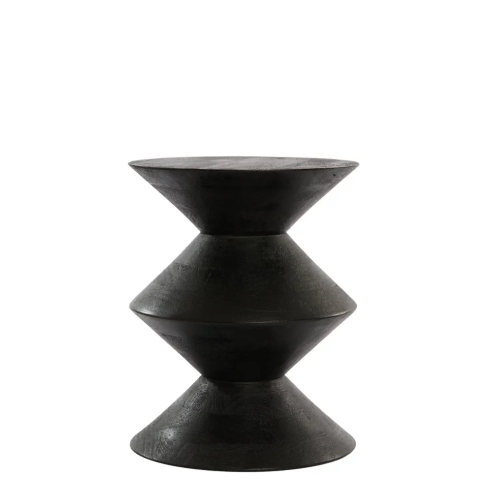 Mesa lateral Zig-Zag - Dark brown LL