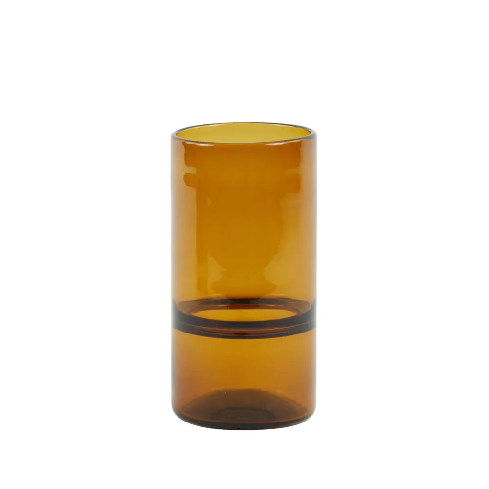 Porta velas - glass brown LL