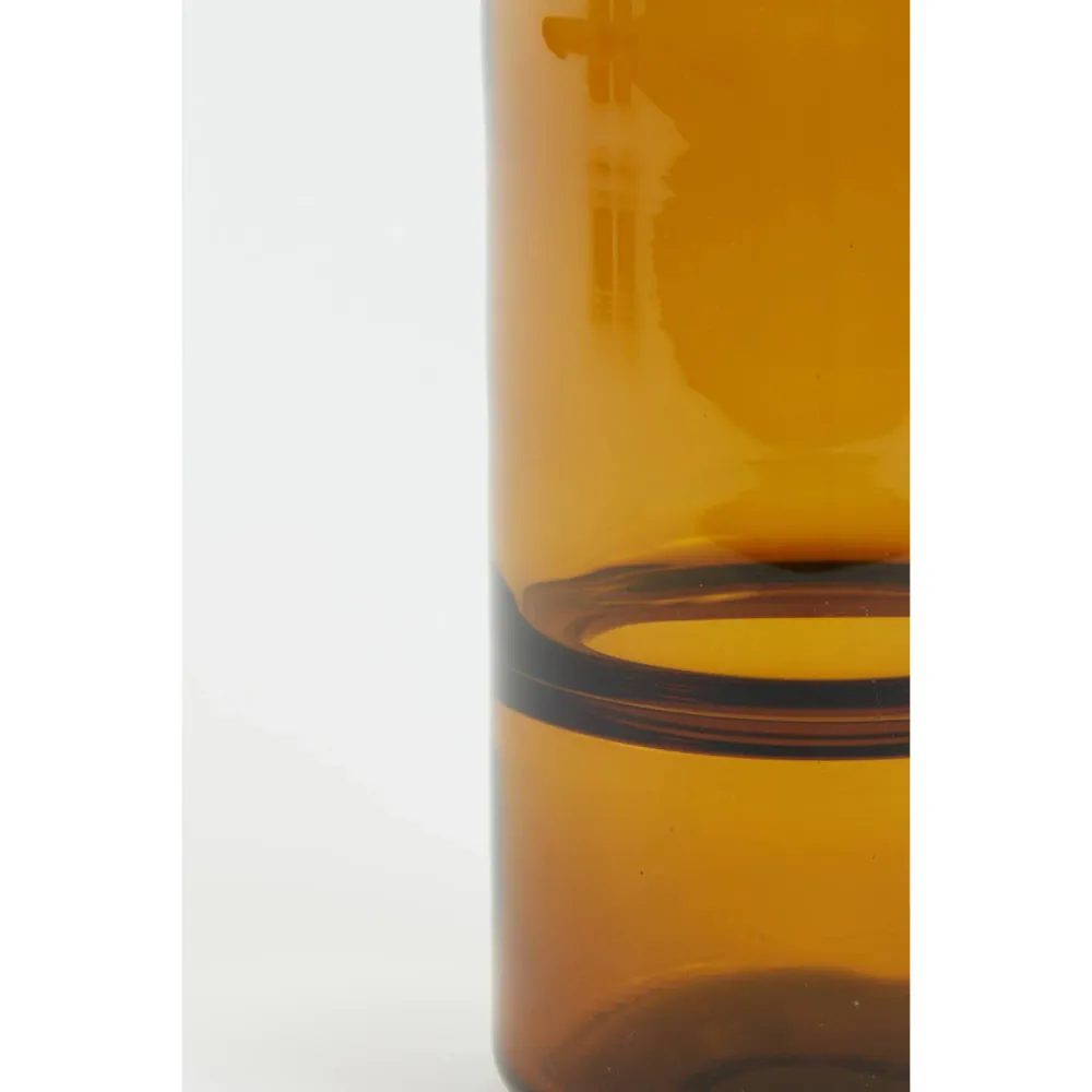 Porta velas - glass brown LL