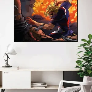Lámina All might vs All one Estucado