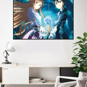 Lámina Asuna y Kirito Estucado