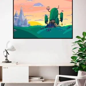 Lámina Casa del árbol Hora de Aventuras Estucado