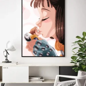 Lámina Diane beso King Estucado